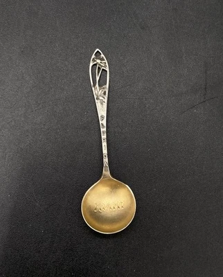 Florida Miami Sterling Pequeña Cuchara Demitasse Souvenir Mediados de Siglo Estilo MCM Foto 1 de 4