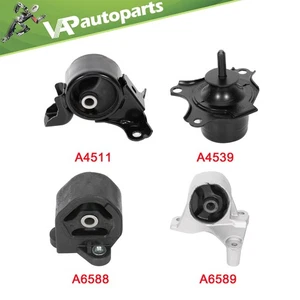Manual 4Pcs Engine Trans Mount Set for 2001 Honda Civic 1.7L 9204/A4511/EM-9204 - Picture 1 of 13