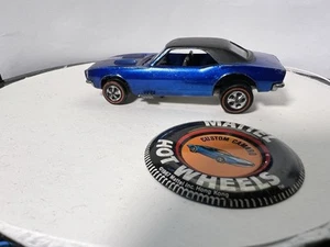 HOT WHEELS REDLINE CUSTOM CAMARO US BLUE MINT ULTRA RARE 1967 - 1. BESITZER - Bild 1 von 8