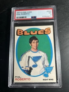 1971-72 O-Pee-Chee #228 Phil Roberto RC PSA 5 Blues - Picture 1 of 2