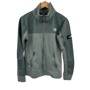 North Face Jacket Womens M Green Full Zip Fleece High Neck Outdoor Performance - Picture 1 of 8