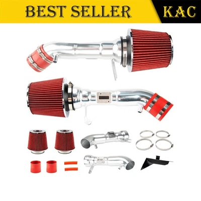 Kit de admisión de aire frío + filtro rojo 2,75" para 09-20 Nissan 370Z 08-13 INFINITI G37 Foto 1 de 4