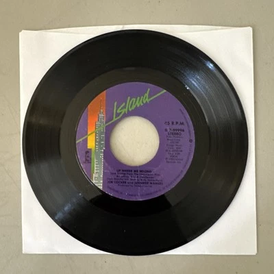 Joe Cocker Up Where We Belong/Sweet Lil Woman 45rpm 7" Tested VG+ - Image 1 of 4