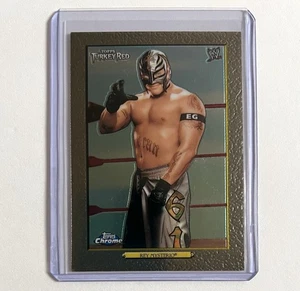 Rey Mysterio 2007 Topps Heritage WWE Chrome Turkey Red #94 Wrestling Card - Picture 1 of 4