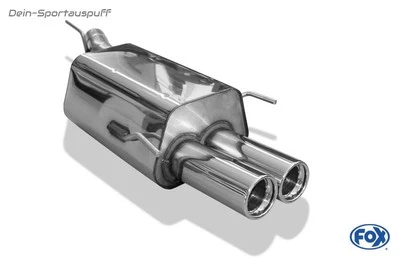 Fox Escape Deportivo Ø60mm Opel Astra G CC Hatchback 2x80 Redondo Con Abs. - Imagen 1 de 3