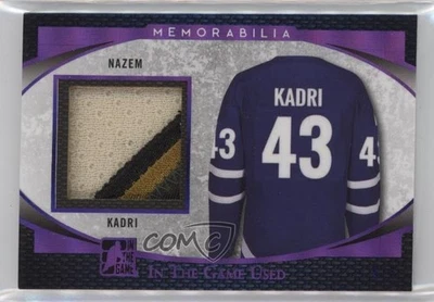 2017 Leaf ITG Used Memorabilia Purple Prime /6 Nazem Kadri #GUP-31 - Image 1 of 2