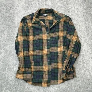 Eddie Bauer Hemd Herren Extra Large grün kariert Baumwolle Flanell Logo Knopfleiste - Bild 1 von 8