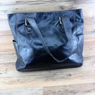 Bolso de Mano Fossil Negro Imitación Cuero - Ligeramente Envejecido Foto 1 de 4