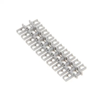 10x Lego Technic Chain Links 1.5x3x1 New Light Gray Tank Chain 15379 3873 - Image 1 of 2