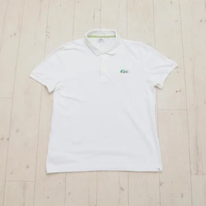 Rare Lacoste Polo Shirt Brazil White Size Mens 4, M made in France Reguar Fit - Picture 1 of 9