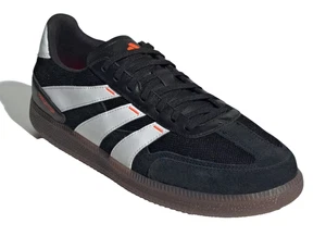 Adidas Predator 24 League Indoor Soccer Samba Suede Black IF1025 Men's Size 6.5 - Picture 1 of 6