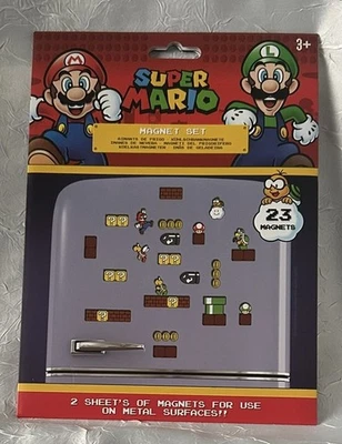 Super Mario Magnet Set - 23 Magnets - neu/OVP - Bild 1 von 2
