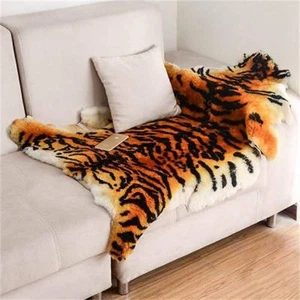 Tiger Vorleger Chic Stil Leopardenfell Bedruckte Teppiche Australien Schaffell Carpe... - Bild 1 von 9