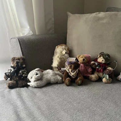 Lote De 6 Pequeños Osos Coleccionistas De Peluche De Colección, Boyds, Mayfaire, Country Elegance Foto 1 de 4