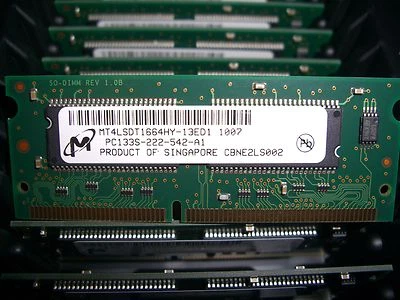 MT4LSDT1664HY-13ED1 Micron Technology 128mb Sdram 133mhz 144-Pin PC133 - Image 1 of 2