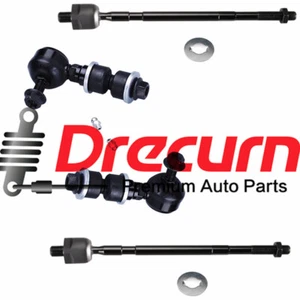 4Pcs Inner Tie Rod End Sway Bar End Link Set For Mitsubishi Outlander 2003-2006 - Foto 1 di 3