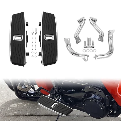 Rider Driver Footboard & Mount Bracket For Harley Touring Road Glide King 14-25 - Image 1 of 4