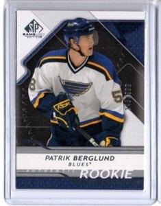 2008-09 SP Game Used #159 Patrik Berglund RC Rookie Blues /999 