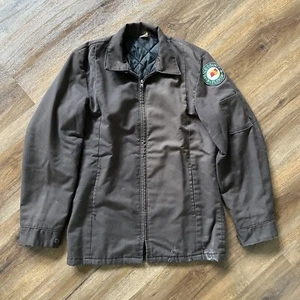 Vintage Red Kap Dura Press Work Jacket Talon Zip Men’s Size Small - Picture 1 of 16