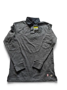 Nike England Rugby Polo Shirt - Small, Grey with Black Collar, 2010-2011 BNWT - Picture 1 of 11