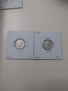 1979 P&D Roosevelt Dimes UNC - Foto 1 di 9