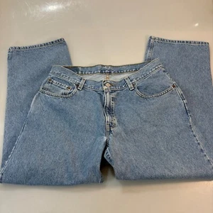 Levis 505 Mens 36 x 29 Denim Blue Jeans Relaxed Fit Husky 5 Pocket - Picture 1 of 8