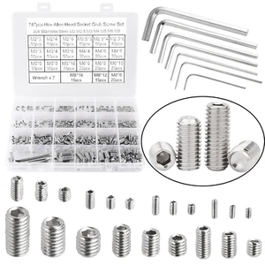 747Pcs M2/M2.5/M3/M4/M5/M6/M8 Metric Hex Socket Head Cup Point Set Screws, Allen - Picture 1 of 12