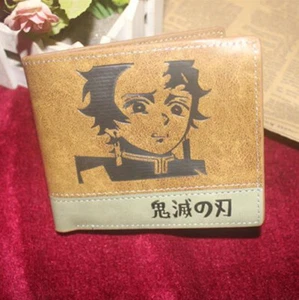 Demon Slayer: Kimetsu No Yaiba PU Leather Wallet Mixed Color Bifold Purse #2 - Picture 1 of 1