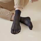 2 pairs Hollow Split Toe Hosiery Socks Mesh Toe Socks Five Finger Sock  Men