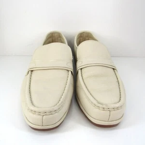 Florsheim Idlers Men's Ivory Leather Upper Casual Slip On Loafer Shoe Size 12 M - Picture 1 of 10