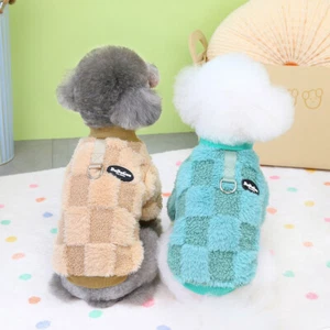 Abbigliamento caldo invernale cane giacca cappotto cucciolo pile morbido gilet per animali domestici per cane di piccola taglia - Foto 1 di 9