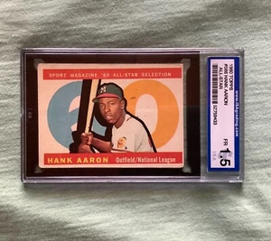 1960 Topps #566 Hank Aaron Milwaukee Braves ISA 1.5 FAIR ALL STAR HOF LEGEND - Bild 1 von 5
