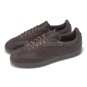 adidas Originals Samba OG Brogue Pack Brown Men Casual Lifestyle Shoes JI3231 - Foto 1 di 8