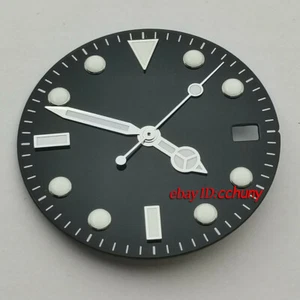 29 mm estéril reloj negro esfera manos ajuste relojes movimiento automático NH35 - Imagen 1 de 2