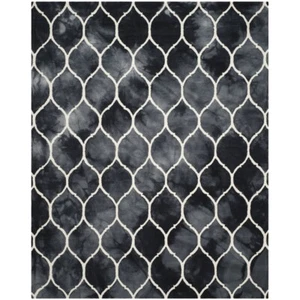 SAFAVIEH Dip Dye DDY685J Handmade Graphite / Ivory Rug - Picture 1 of 20