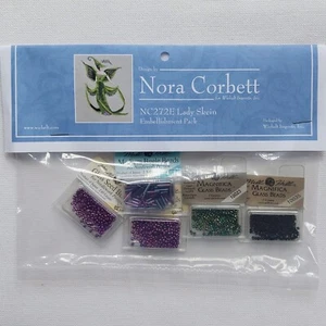 Lady Skein Orchid Party Beaded Cross Stitch Embellishment Pack - Picture 1 of 5