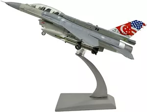1:72 F-16D Fighting Falcon Fighter Attack Metal Plane Model, Singapore Air Force - Foto 1 di 9