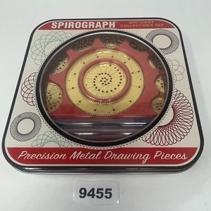 Spirograph Die-Cast Collector's Set Precision Metal Drawing Pieces in Metal Tin - Picture 1 of 11