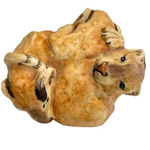 Boehm Lion Cubs In The Round Figurine Vintage 1982 Porcelain Sculpture England - Picture 1 of 11
