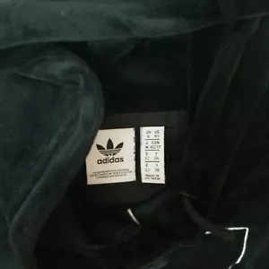 .. DAMEN ADIDAS SWEATSHIRT HOODY VELOUR CROP GR XS-S SEHR GUTER ZUSTAND - Bild 1 von 6