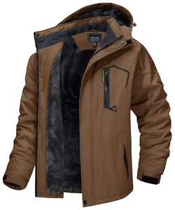 Men's Waterproof Winter Jacket Warm Winter Coat Outdoor Ski Snow Hooded Jackets - Picture 1 of 62