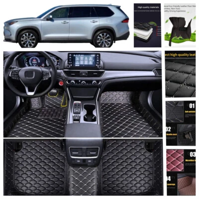 For Alfa Romeo Giulia Stelvio Custom Car Floor Mats Front & Rear Carpet Liner - Imagem 1 de 4