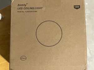 Zemty 2 Pack LED Flush Mount Ceiling Light, 11 inch 18W - Picture 1 of 2