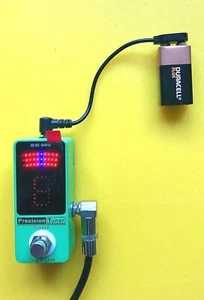 Pedal de guitarra 9 voltios cable de batería 14cm de largo. pin para pin central de 5,5 mm a 2,1 mm - Imagen 1 de 4
