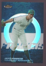 JEFF FRANCIS COLORADO ROCKIES /299 BLUE REFRACTOR MINT SP 2005 TOPPS FINEST GEM
