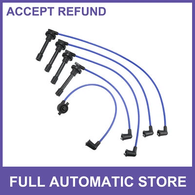 Cable de bobina de encendido de cable de bujía CINCO personalizados para Honda Accord 1990-1994 Foto 1 de 4