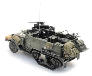 HO Roco Minitanks Patton's 3rd Half Track #A2138.6870435 Plus Parts Hand Painted - Picture 1 of 3