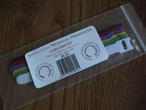 CABLEMATIX MUSICAL INSTRUMENT & GUITAR 6" COLOR CABLE TIE STRAPS - PACK OF 6 - Picture 1 of 1