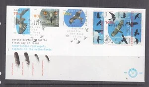 NETHERLANDS, 1995 Birds of Prey set of 3 & Souvenir Sheet First day cover. - Picture 1 of 1