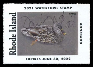 RI33Gs — 2021 Rhode Island Hand-signed Governor Edition - Picture 1 of 1